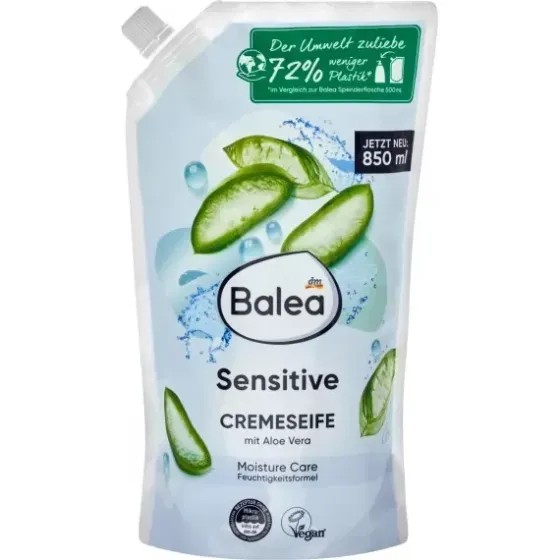 Жидкое мыло Sensitive запаска Balea, 850 мл (Германия) Balea Cremeseife Sensitive Nachfüller, 850 ml Львов