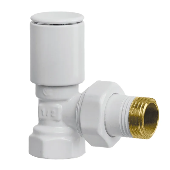 Кран для сушарки рушників кутовий Koer KR.531.White - 1/2