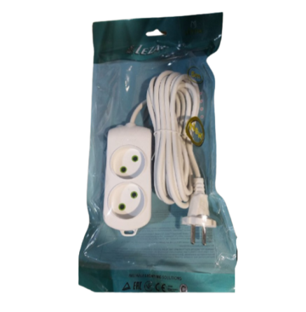 Подовжувач LETITIA без заземлення 2 входи 5 метрів Lezard Харків