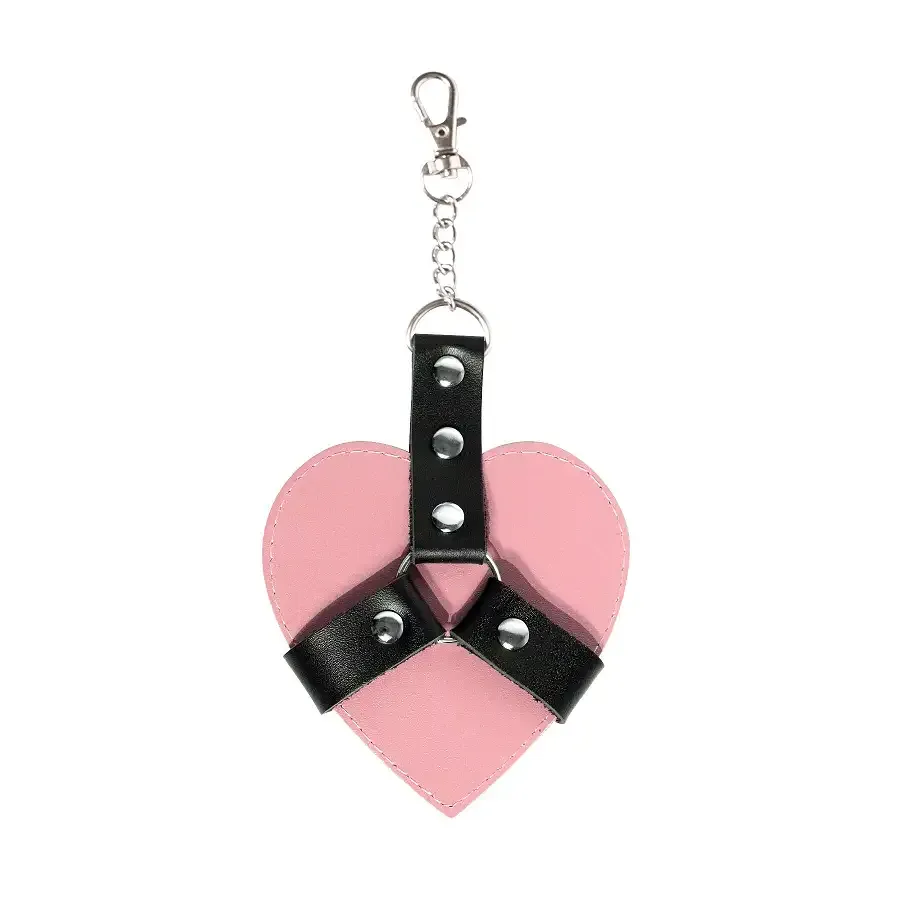 Брелок на карабіні для ключів Art of Chained Heart, Рожевий Львов - изображение 1