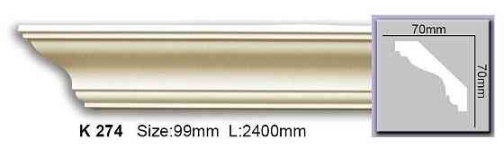 Карниз гладкий полиуретановый Harmony K 274 Днепр