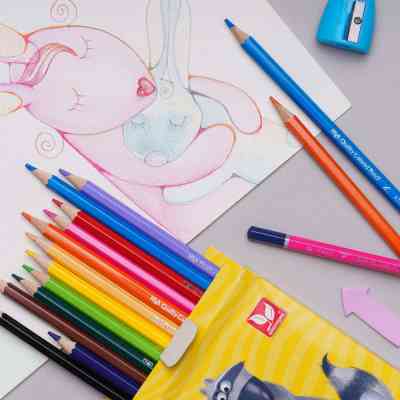 Олівці кольорові Школярик Акварельні Шестигранні 12 кольорів (312110004-UA) Вінниця