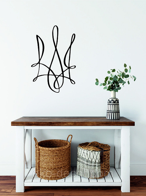 Декоративное настенное Панно «Герб Украины» Декор на стену 70*46 см, Черный Киев - изображение 4