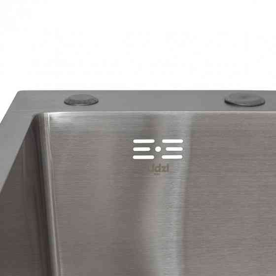 Мойка для кухни c нержавеющей стали интегрированная Lidz Handmade H6350R Brushed Steel (3/1мм) Киев