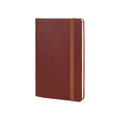 Книга записна Optima А5 VIVELLA, м’яка обкладинка, гумка, білий блок лінія, коричневий (O27104-07) Вінниця - фото 1