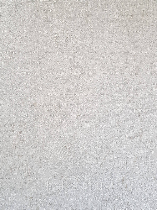 Шпалери метрові вінілові на флізеліні Sintra Structure під штукатурку мазки смужки білі зі сріблом 423193 Київ - фото 2