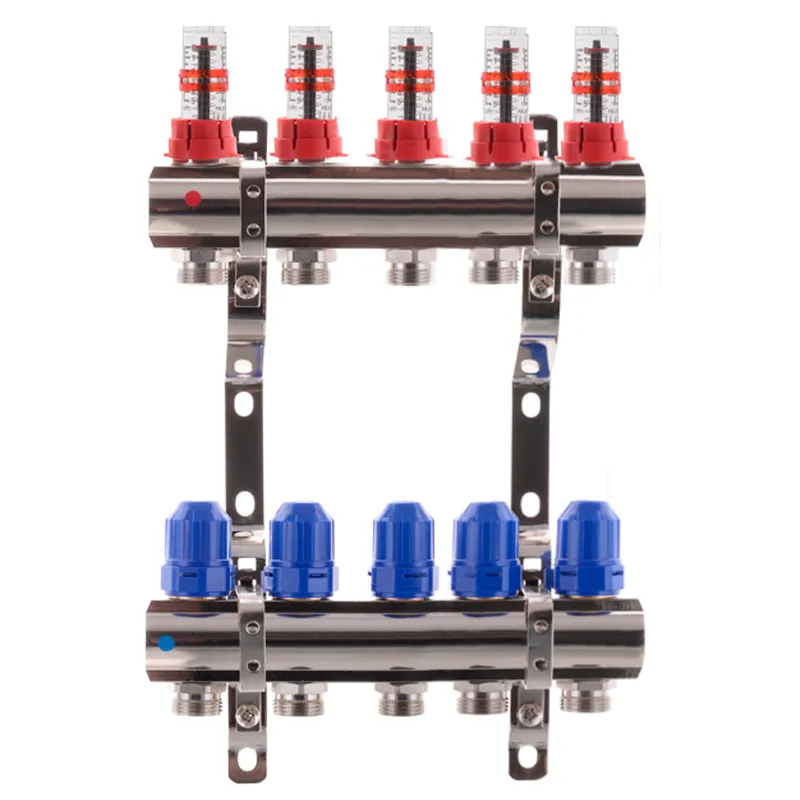 Коллекторный блок с расходомерами Koer KR.1110-05 1”x5 ways (KR2642) Киев - изображение 1