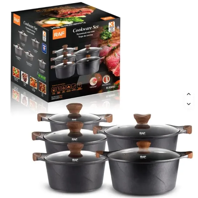 Набор кастрюль 5 в 1 Cookware Set R-80003 Коломия - фото 1