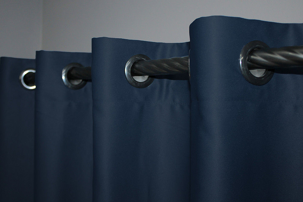 Комплект штор на люверсах VR-Textil Midnight № 1164ш Темно-синий 150х250 см 2 шт (37-0011) Киев - изображение 8