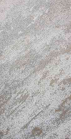 Шпалери вінілові на флізеліні Marburg Lava метрові під штукатурку бежево-сірі зі сріблом Київ