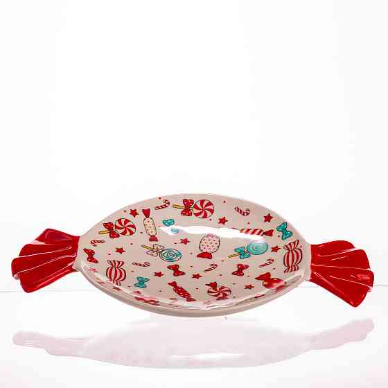 Новорічна тарілка з порцеляни Merry Christmas Ø15.5 см тарілка для десертів тарілки різдвяні CR-1-24 Коломыя