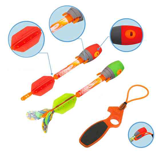 Іграшковий пускач серії "Air Storm" Zing AS610 SKY RIPPERZ із двома ракетами Вінниця