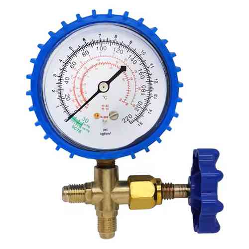 Коллектор манометрический c вентилем 0-220psi для заправки фреона XWM-466 Винница