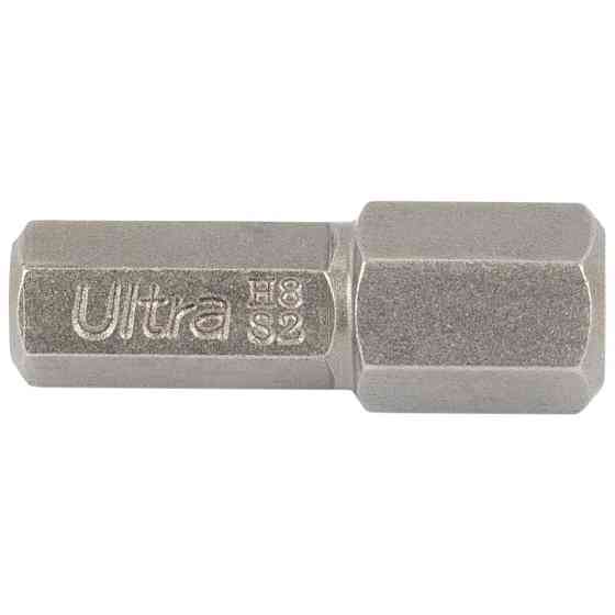 Біти HEX 8×25мм 1⁄4" 8 шт S2 (блістер) ULTRA (4015032) Київ