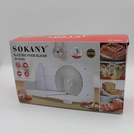 Слайсер електричний SK-23001 для тонкої та рівномірної нарізки продуктів, нержавіюче лезо 17 см, 150 Вт Одеса