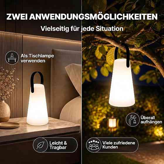 Акумуляторна LED-настільна лампа з RGB-підсвічуванням | Портативний світильник Луцк