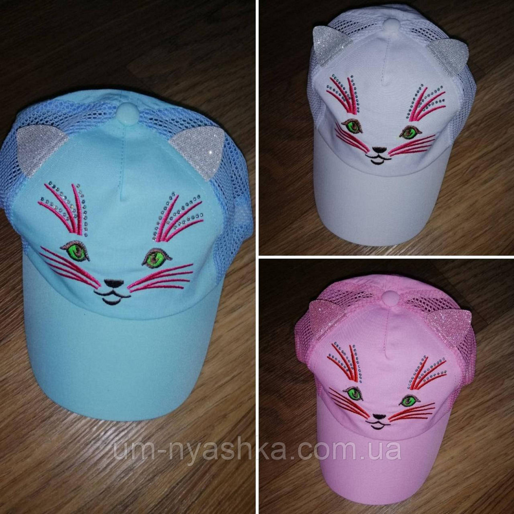 Бейсболка бавовняна кепка з вушками кішечка Кривий Ріг - фото 4