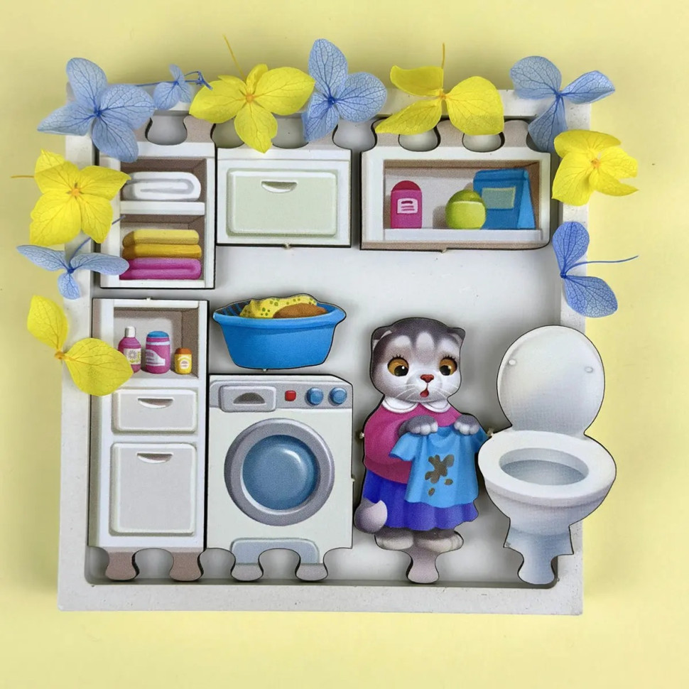 Деревянный пазл-вкладыш 