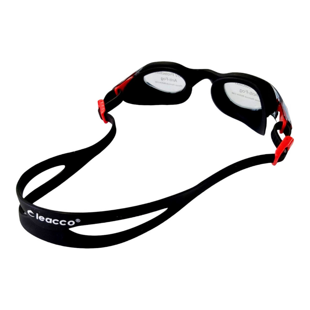 Окуляри для плавання LEACCO MC1970 прозорі Вишневе - фото 3