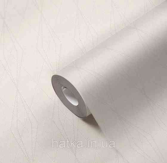Шпалери метрові вінілові на флізеліні A.S.Creation Elite of Shades1.06x10 геометрія плоски сіточкою білий з беж 78654-4 Київ