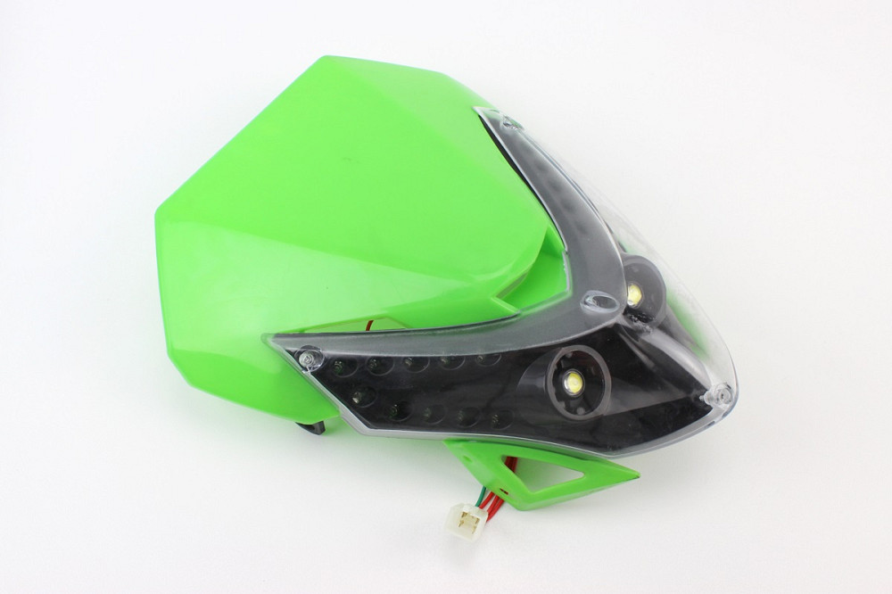 пластик - обтічник + фара, ЗЕЛЕНИЙ, тип 2 Київ - фото 1