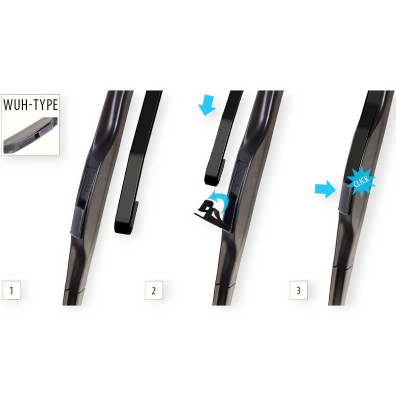 Щетка oximo hybrid 525мм под крюк 9мм дворника Мукачево - изображение 5