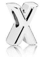 Срібна намистина Пандора  "Літера Х" MasterSem Київ - фото 1