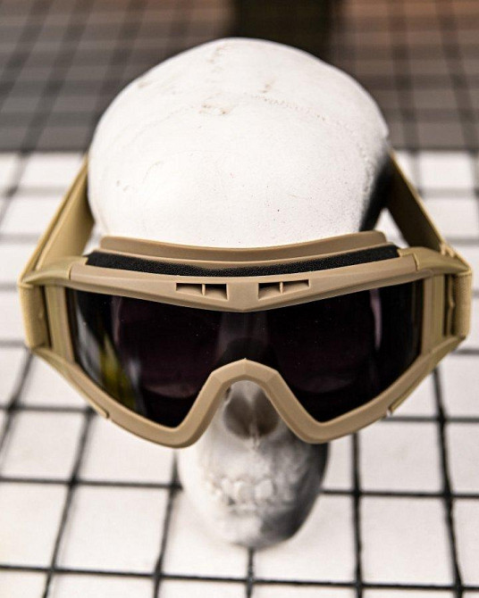 Защитные тактические очки-маска с сменными линзами  coyot  ПП7846 Одесса - изображение 9