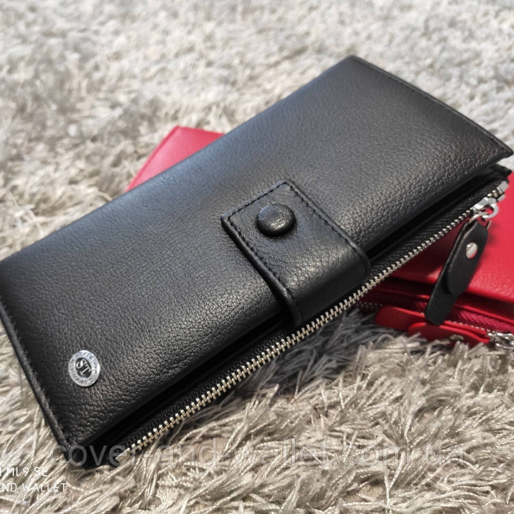 Кожаный мужской кошелек клатч на много карточек с ремешком для руки ST 1432 Киев - изображение 1