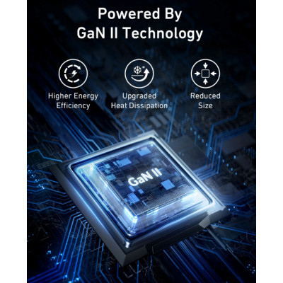 Зарядное устройство Anker PowerPort 736 Nano II - 100W 2xUSB-C PD 1xPIQ GaN Black (A2145G11) Винница - изображение 3