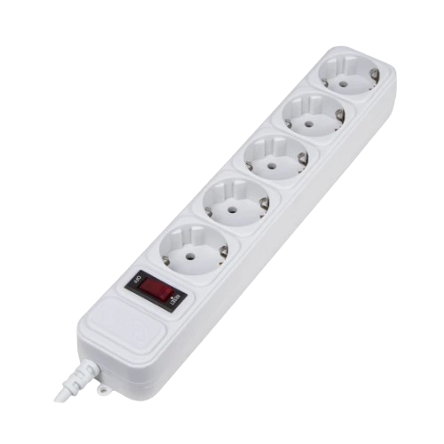 Фільтр мережевий 5 розеток 1,8 м з вимикачем 4500А сірий SPG5-G-6G Gembird Житомир - изображение 3