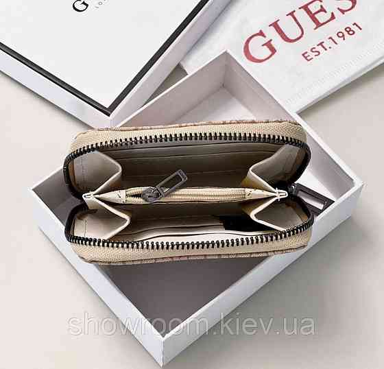 Женский маленький кошелек Guess (7595-1) beige Киев