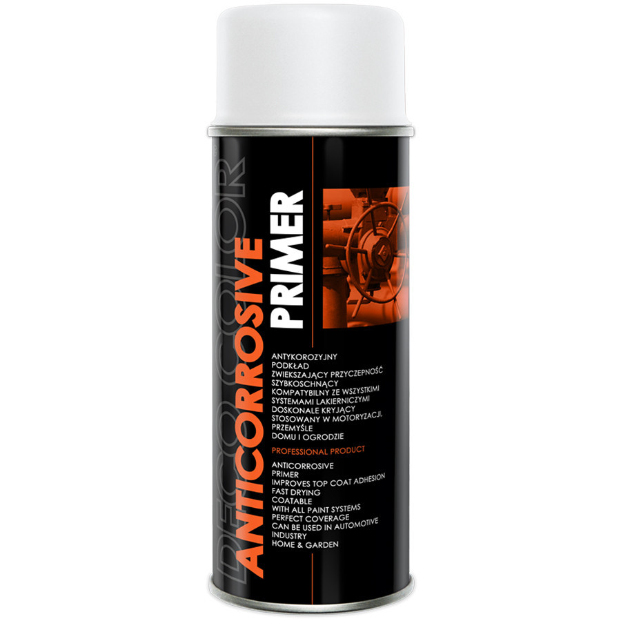 Антикорозійний грунт аерозольний DecoColor білий 400мл Вінниця - фото 1