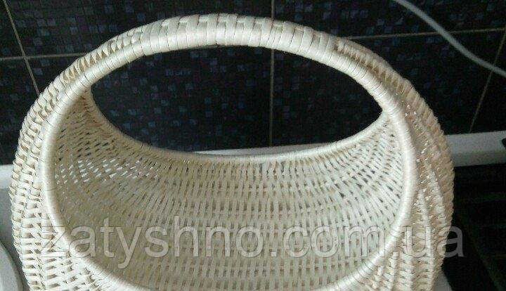 Кошик плетений білий подарунковий Київ - фото 4