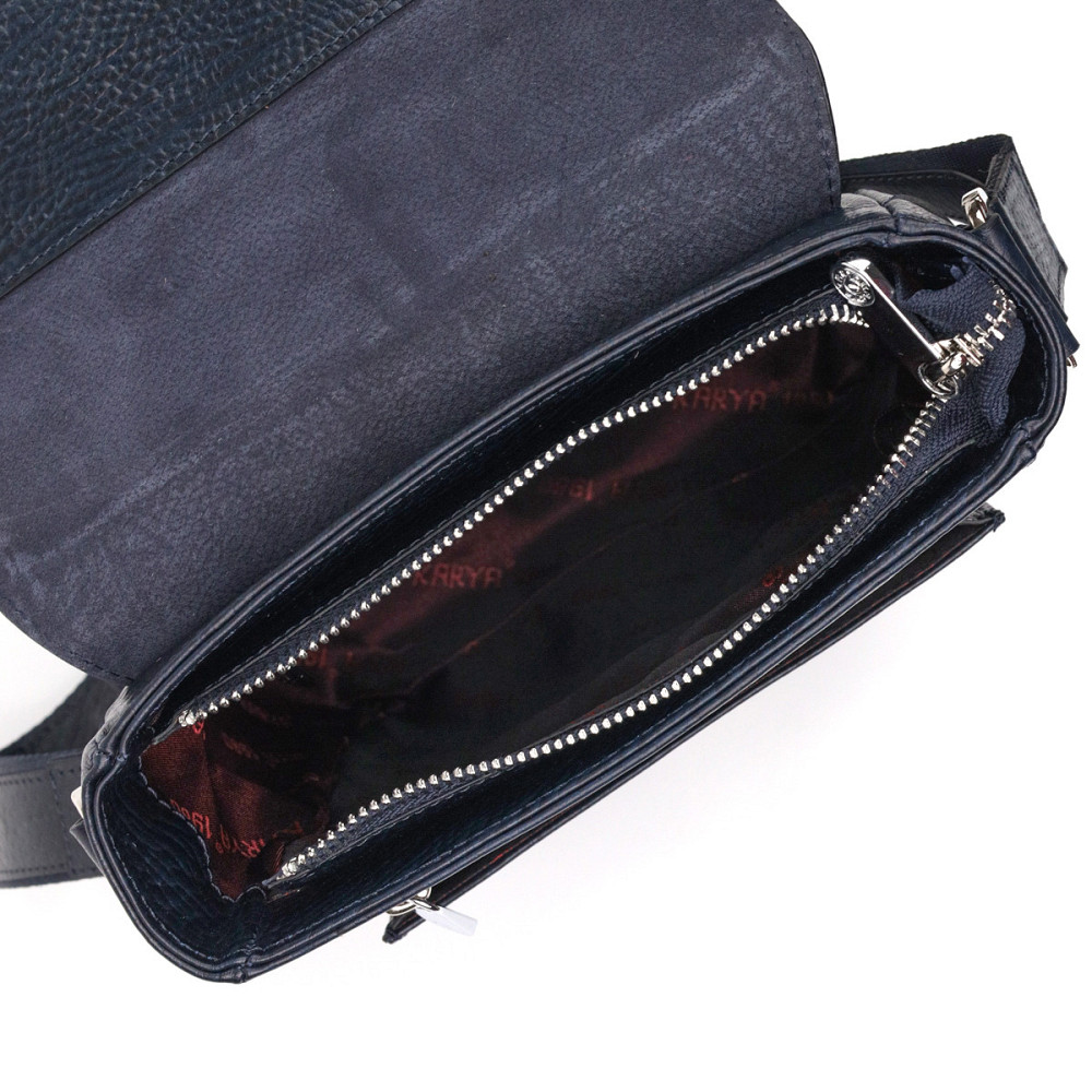 Практичная мужская сумка KARYA 20840 кожаная Синий Киев - изображение 7