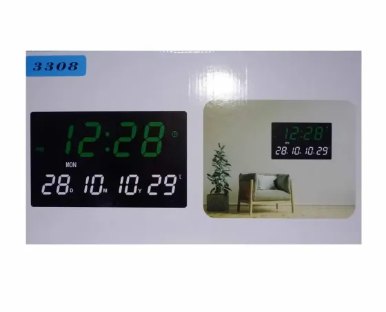 Годинник настінний LED 3308 Київ