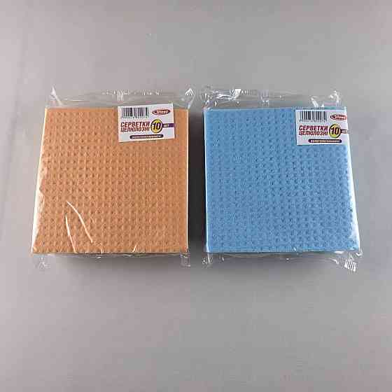 Салфетка губчатая влагопоглощающая из натуральной целлюлозы 16*16 "Vivat" (а10) (1 пачка) Харків