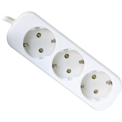 Сетевой удлинитель Defender E330 3.0 m 3 роз white (99222) Винница - изображение 1