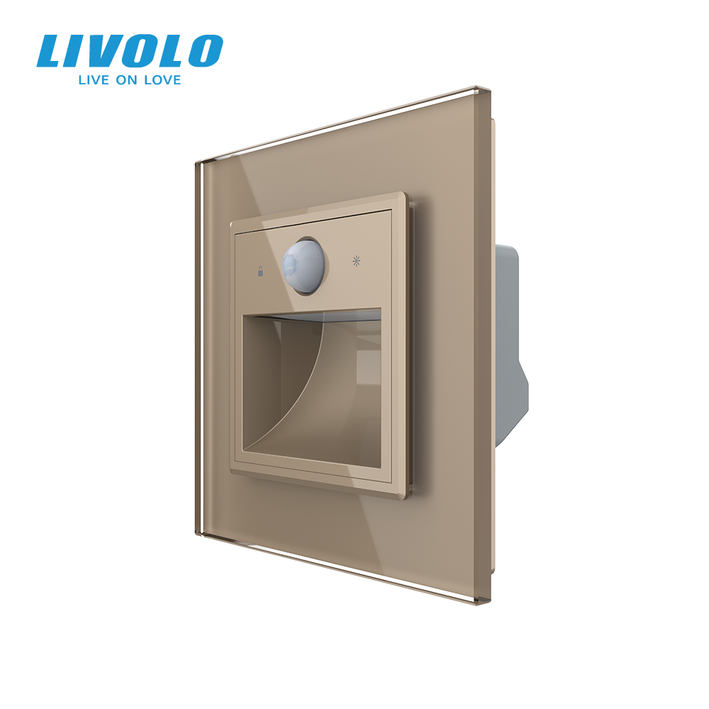 LIVOLO Прохідний світильник для сходів з датчиком руху, підсвітка підлоги LIVOLO золотий матове Коломыя - изображение 1