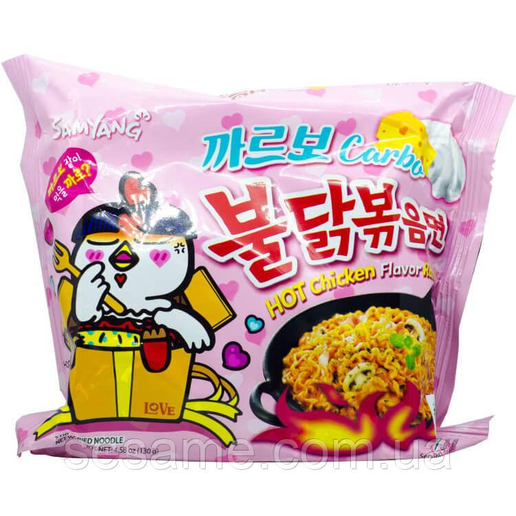 Лапша рамён очень острая Бульдак Карбонара Samyang 130г Харьков - изображение 1