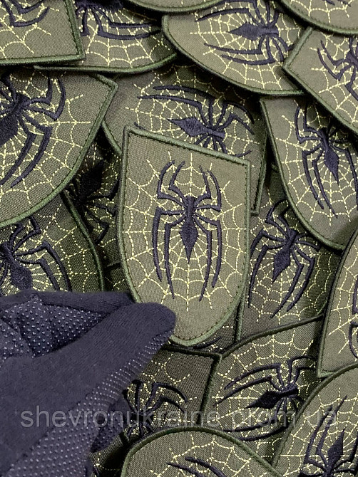 Шеврон ПАВУК (Форма щит. На липучці) Розмір 9x7см Київ - фото 4