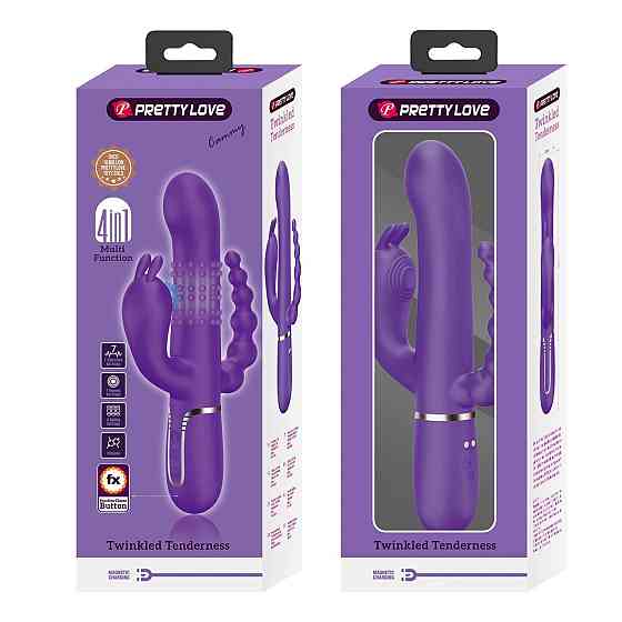 Вибратор PRETTY LOVE Cammy Dark Purple, Twinkled Tenderness, 7 thumping functions 7 vibration functi Sex Aura Киев