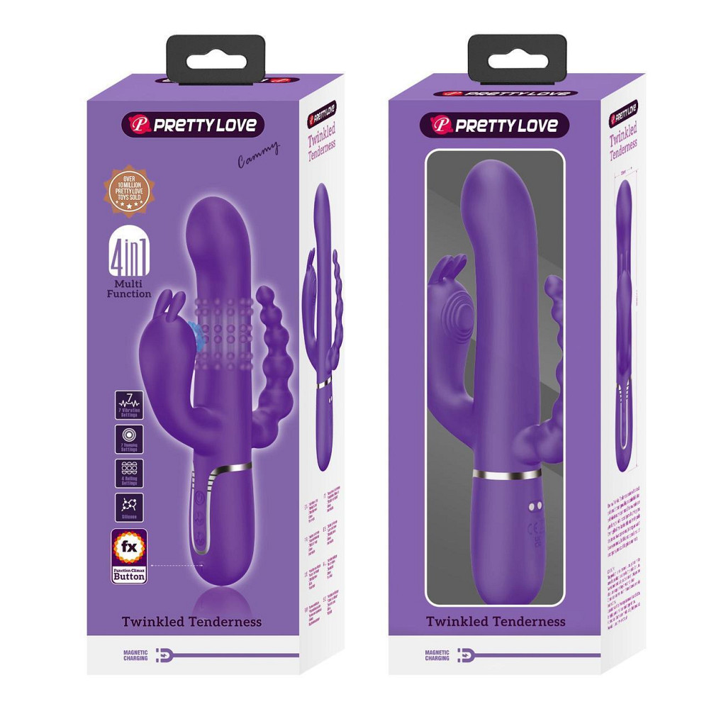 Вибратор PRETTY LOVE Cammy Dark Purple, Twinkled Tenderness, 7 thumping functions 7 vibration functi Sex Aura Киев - изображение 2