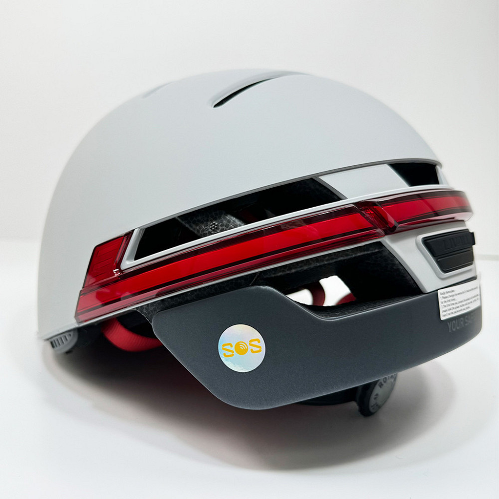 Захисний шолом Livall BH51M NSO (L) Sandstone Grey (57-61см), акустика JBL, мікрофон, сигнали поворотів та стопів, додаток, пульт Київ - фото 6