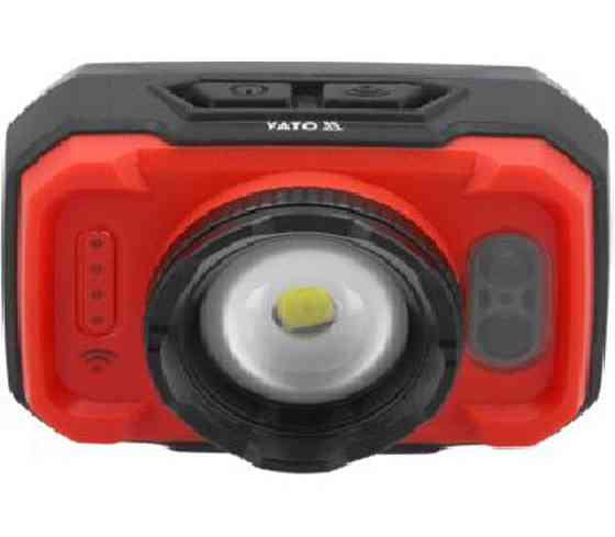 Ліхтар на чоло діодний YATO; живл. Li-Po акумулят 3,7 В, 1,2 АГод, 3 режими на відстань 35/ 60/ 87 Одеса