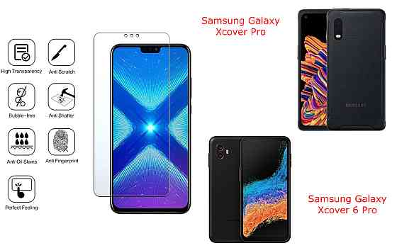 Защитное стекло NeoGlass для Samsung Galaxy Xcover Pro, Xcover 6 Pro – ультрапрозрачное и устойчивое Киев