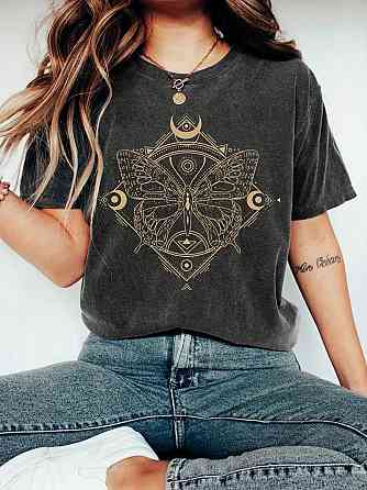 Футболка жіноча з принтом  48 Чорний 2664088785 Дніпро