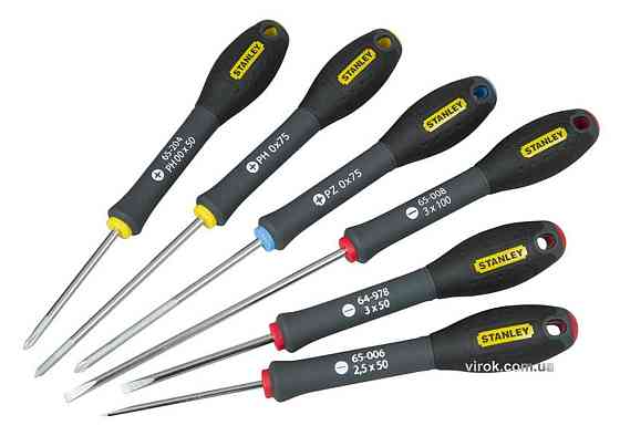Набір викруток прецизійних STANLEY "FatMax" : SL, PH, PZ,  [6 Шт.] Одеса
