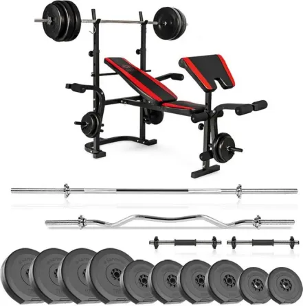 Тренажер Zestaw kulturystyczny Sapphire SG 104kg z ławką XG-35 Киев