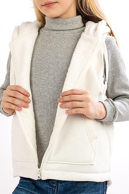 Жилет детский, черный, серый меланж, молочный топ Крохатушка одяг Киев - изображение 7